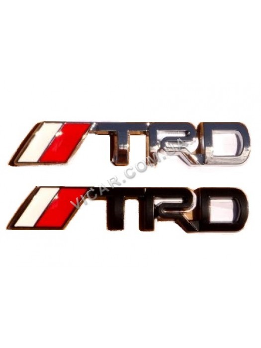 Наклейка TRD металлическая